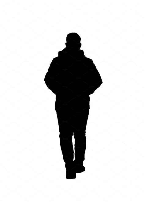 Silhouette Back View Person Walking In 2023 Silhouette Man