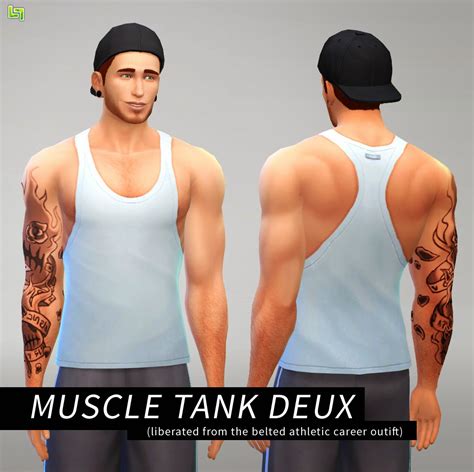 My Sims 4 Blog Muscle Tanks For Males By Lumialover Sims