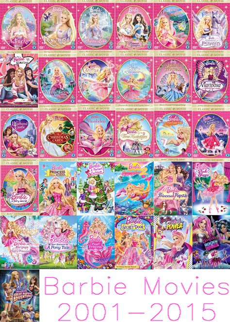 Barbie™ movies (watch online + download full movie). Barbie Movies Fan Art: Barbie Movies 2001-2015 - movies to ...