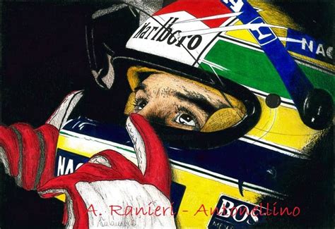 Ayrton Senna Drawing By Antonellino Artmajeur