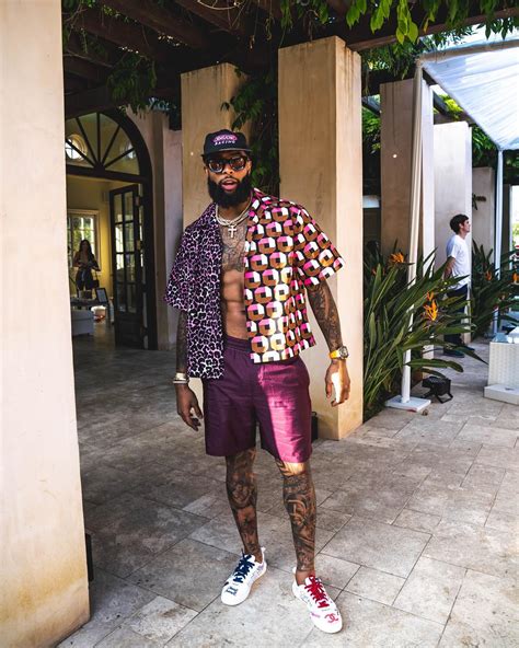 Odell beckham jr creates as many headlines for his fashion style as he does his incredible football skills. SPOTTED: Odell Beckham Jr Summer-ready in Prada Shirt ...