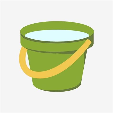 Green Cartoon Bucket Png Vector PSD And Clipart With Transparent