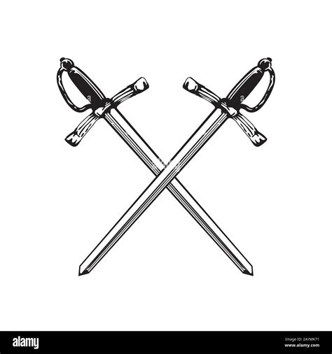 Black Swords Crossed Hi Res Stock Photography And Images Alamy