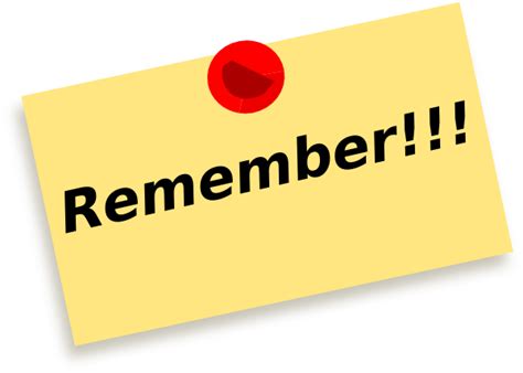 Remember Clipart Notes Take Note Clip Art Png Image Transparent Png