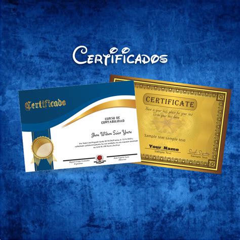 Certificados Psd Y Vector Para Editar E Imprimir Gratis Images And