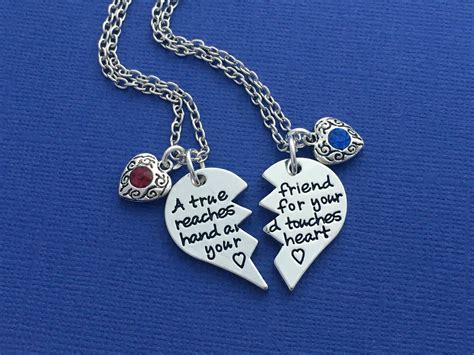 Matching Necklaces Friendship Necklace For 2 Best Friend Etsy