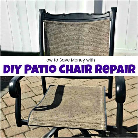 How To Save Yourself Money With Diy Patio Chair Repair