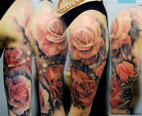 Amazingly Realistic Roses Tattoo Idea Top Tattoo Ideas Tattoos