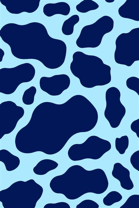 download blue shade cow print wallpaper
