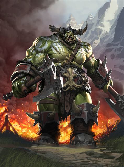 Orcs Legion Of Thunder Paul Mafayon Warcraft Art Orc Warrior Dark Fantasy Art