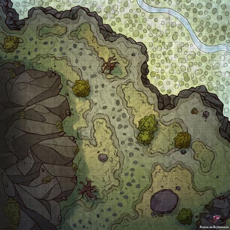 Mountain Pass D D Map For Roll And Tabletop Dice Grimorium