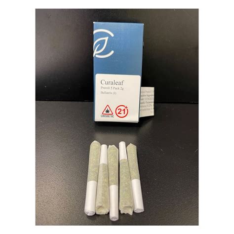 Curaleaf Preroll 5 Pack 2g Bellatrix I 18040 4g Curaleaf 5 Pack Pre Roll Jane