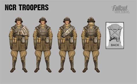 I seem to get quite a few troopers in conscript armour, more than i had intended there to be. NCR trooper | Fallout Wiki | Fandom