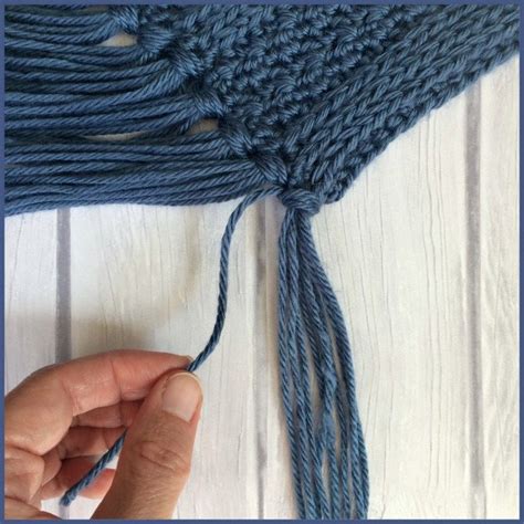 How To Add Fringe To A Crochet Project Crochet Projects Crochet