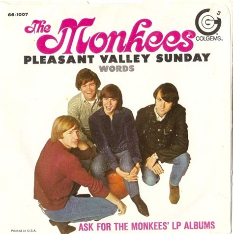 Pleasant Valley Sunday Words The Monkees 7inch Recordsale