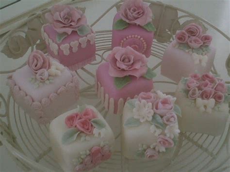 These Tiny 2 Inch Square Vanilla Mini Cakes Were Made For Tea In The