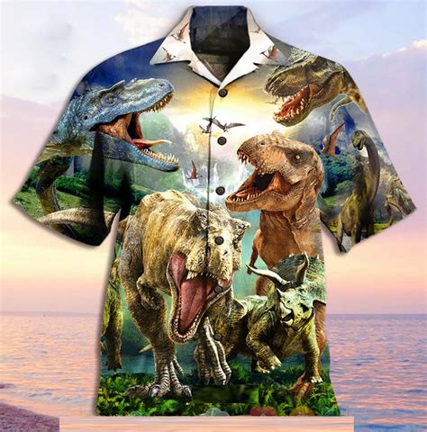 Dinosaur Lost In Jurassic Park Theme Hawaiian Shirt Trendy Aloha