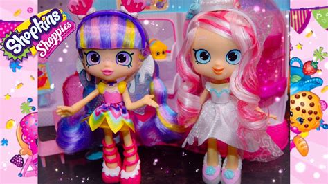 Shopkins Shoppies Join The Party Bridie And Rainbow Kate Review Youtube