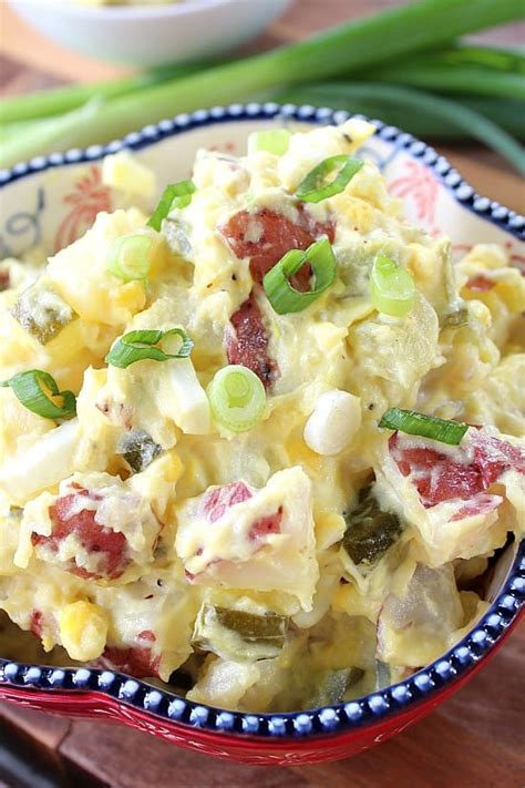 Cover and refrigerate at least 4 hours to blend flavors and chill. Red Potato Salad | A Classic Potato Salad Recipe