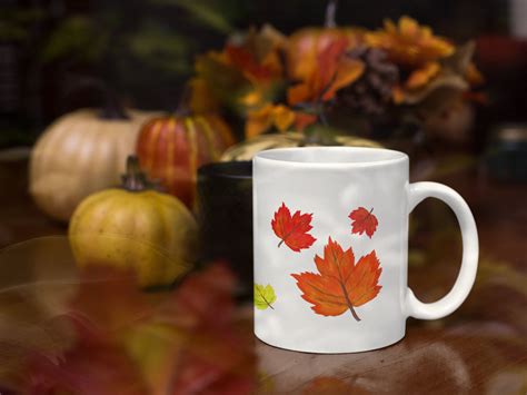 Autumn Leaves Mug Fall Decor Coffee Mug Tea Cup T Etsy Mugs Tea