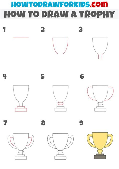 How To Draw A Trophy Step By Step Cool Pencil Drawings Doodle Art