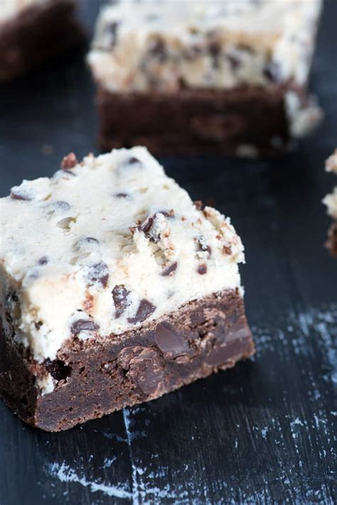 Cookie Dough Brownies Butter And Baggage