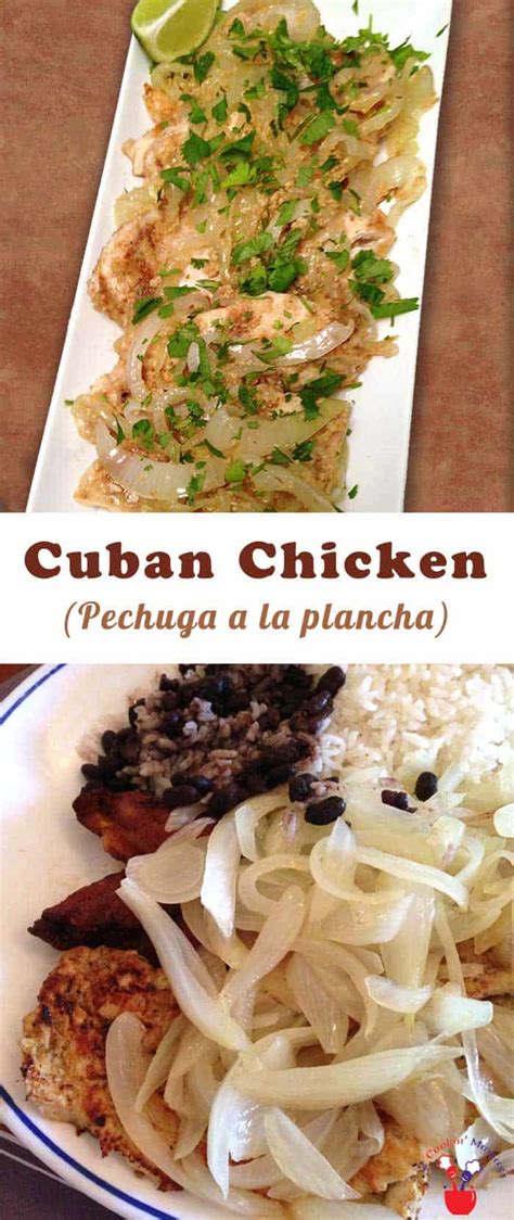 You make your marinade by adding all the mojo sauce ingredients in the blender. Cuban Chicken with Onions - Pechuga a la plancha - 2 ...