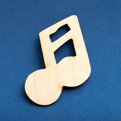 Unfinished Wood Music Double 16th Note Cutout Wood Cutouts