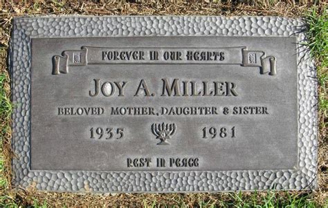 Joy Audrey Gold Miller 1935 1981 Find A Grave Memorial