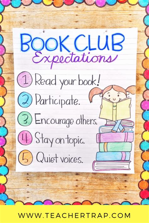 Book Club Rules And Expectations For Students Library Library Rules