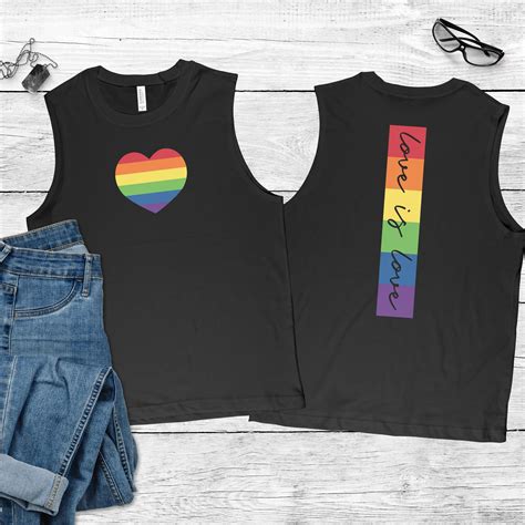 Gay Pride Flag Unisex Muscle Tank Pride Muscle Tank Top Etsy