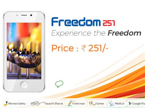 Freedom 251 Worlds Cheapest Made In India Smartphone Launched