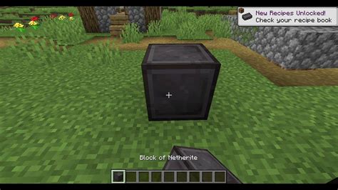 How To Create Netherite Block In Minecraft Youtube