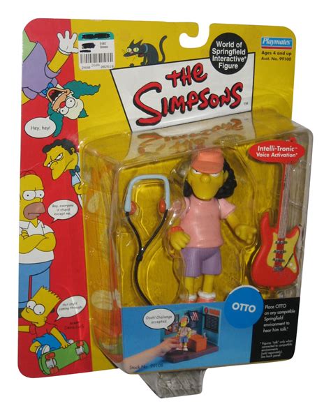 Simpsons World Of Springfield Otto Playmates Figure