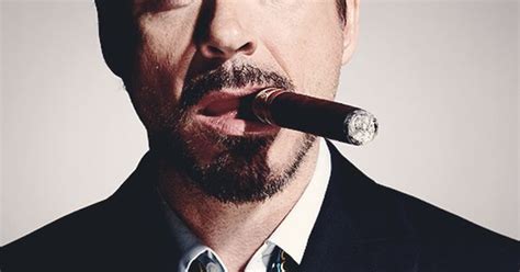 Celebrity Smoking Cigar Robert Downey Jr My Baccarat Cigar Club