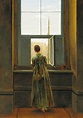 Woman At The Window By Caspar David Friedrich Art Reproduction from ...