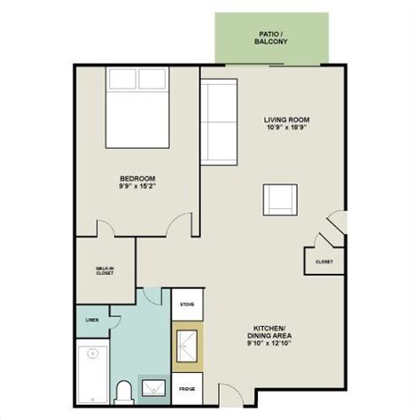 Rental Apartment 600 Sq Ft Apartment Floor Plan The Floors