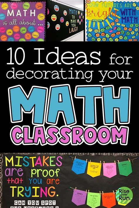 I Love These Math Classroom Decoration Ideas Math Bulletin Boards