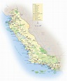 California Coast Map – Topographic Map of Usa with States