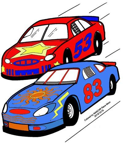 Hello kitty is learning to paint with the canvas c. Kids of NASCAR: NASCAR Coloring Page for Kids