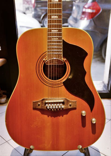 Eko Ranger 12 Electric 1968 Natural Guitar For Sale Rome Vintage Guitars