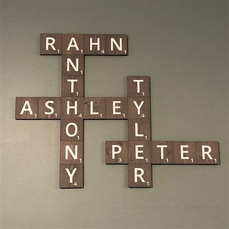 Scrabble Tiles Wall Art Scrabble Wall Tiles Large 55 Etsy