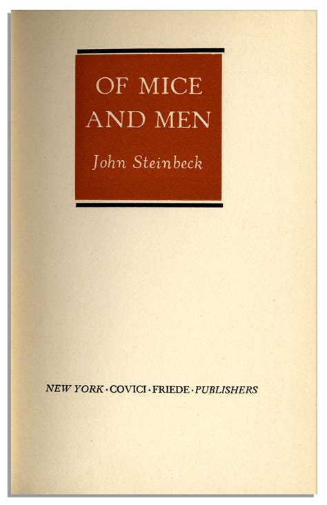Lot Detail First Edition First Printing Of John Steinbecks Classic