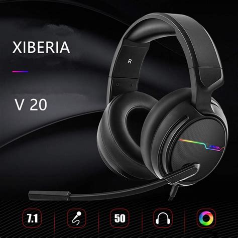 Xiberia V20 Gaming Headset With Usb Port And 71 Surround Sound Led