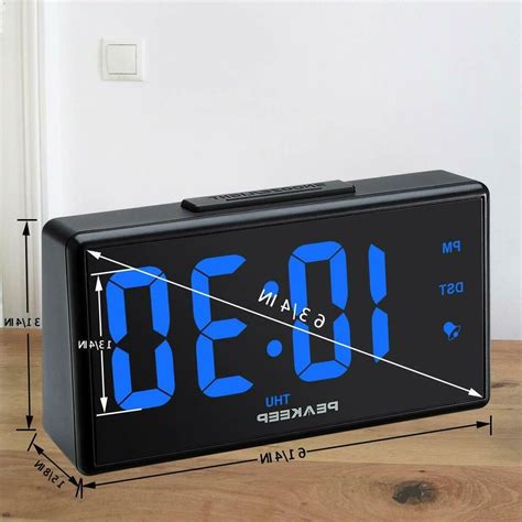 Peakeep Night Light Digital Alarm Clock With Usb