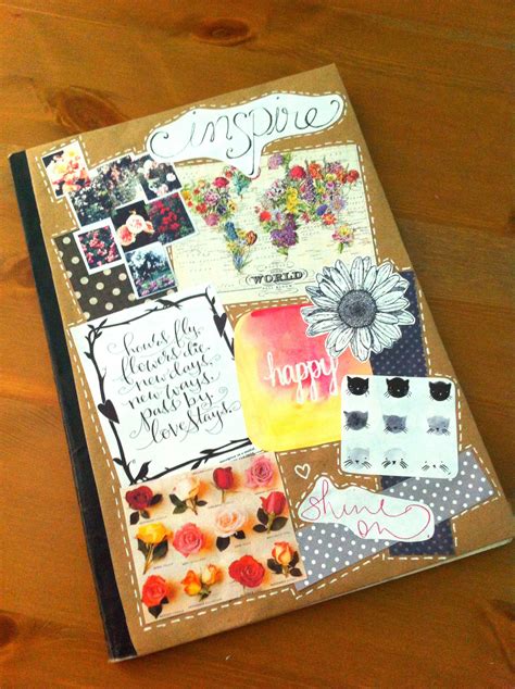 Diy Collage Journal Cover Voyage Scrapbook Travel Journal Scrapbook