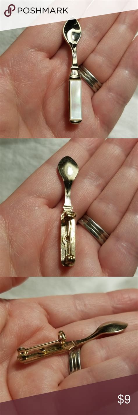 Vtg Spoon Pinbrooch Vintage Brooch Jewelry Vintage Jewelry