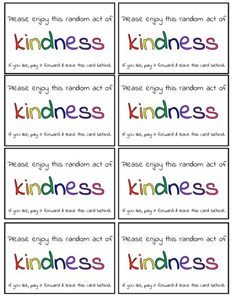 Random Acts Of Kindness 150 Ideas And Free Printable Calendars