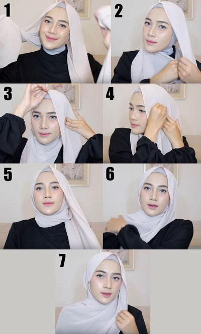 Gambar Cara Pakai Hijab Pashmina Simple Pashmina Hijab Trend