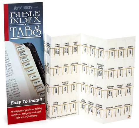 Protestant Bible Tabs 48 Ct Bookmark By Heritage Products Corp
